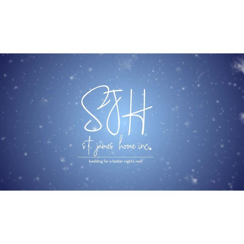 Standard Medium 2pk Goose Feather Bed Pillow - St. James Home: 233 Thread Count, OEKO-TEX Certified, Universal Sleeper