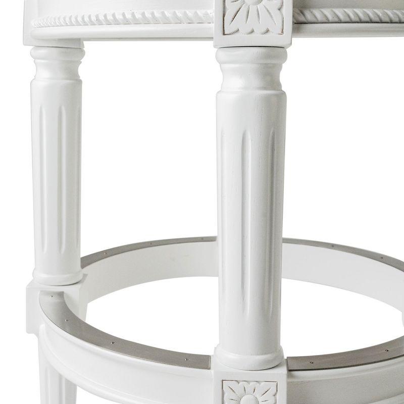 Maven Lane Maven Lane Pullman Backless Stool with Fabric Upholstery