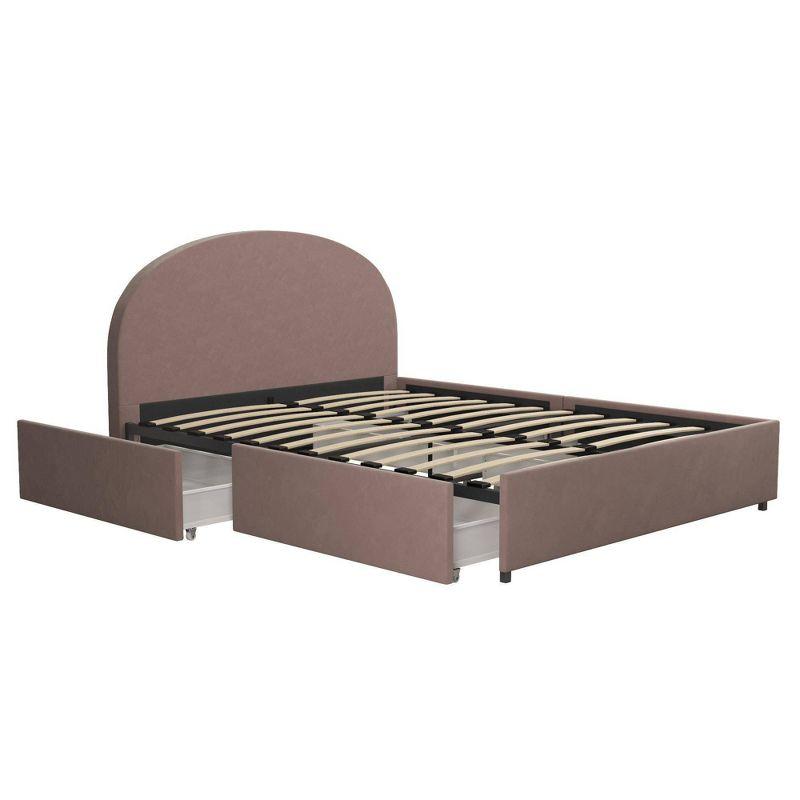 Moon Upholstered Platform Storage Bed