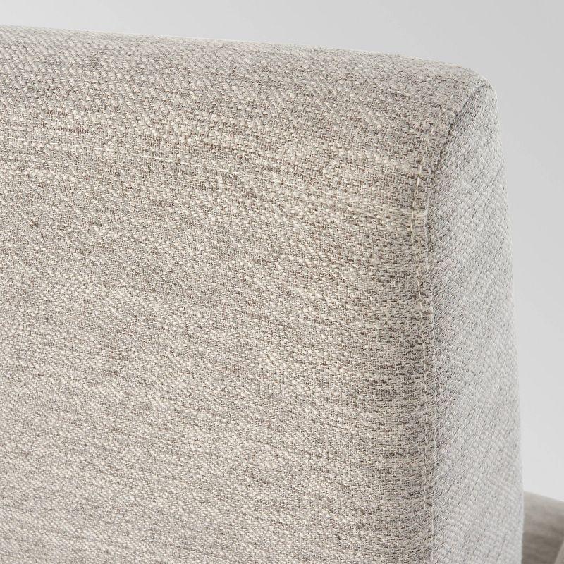 Alscot Contemporary Push Back Recliner Light Gray - Christopher Knight Home: Nailhead Trim, Polyester Upholstery
