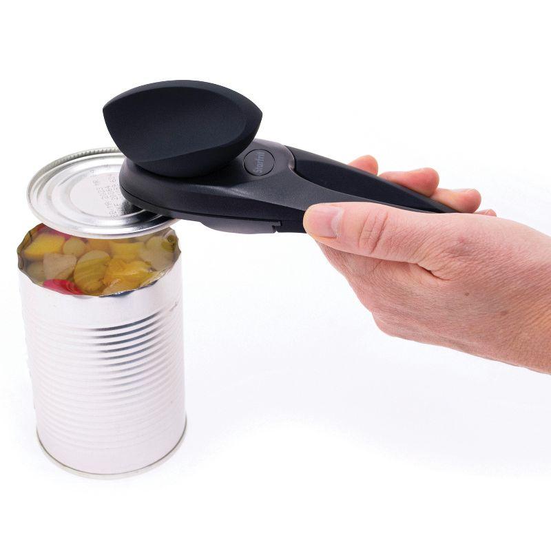 Starfrit MightiCan Left-and-Right Handed Soft Grip Can Opener in Black