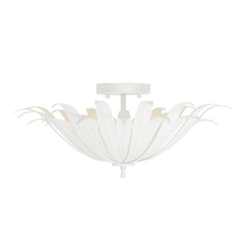 Capital Lighting Eden 3 - Light Semi-Flush Mount in  Textured White