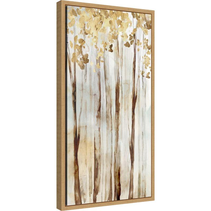 Amanti Art Warm Autumn (Trees) by Eva Watts Canvas Wall Art Print Framed 14 x 27-in.