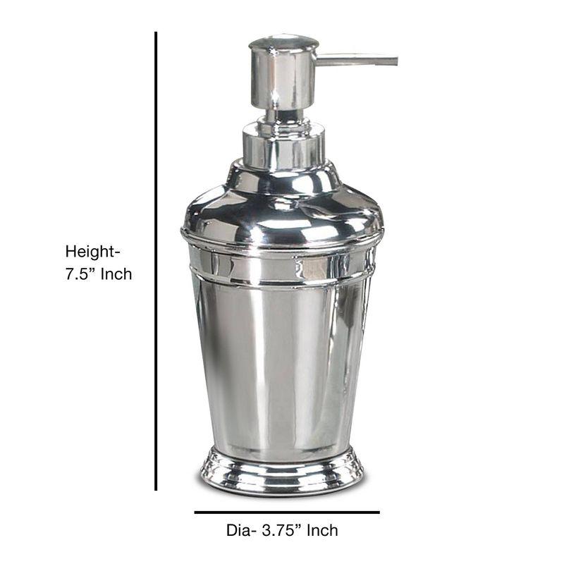 Nu Steel Timeless Stainless Steel Liquid Soap Dispenser : Microfiber, Machine Washable, Non-Slip Backing