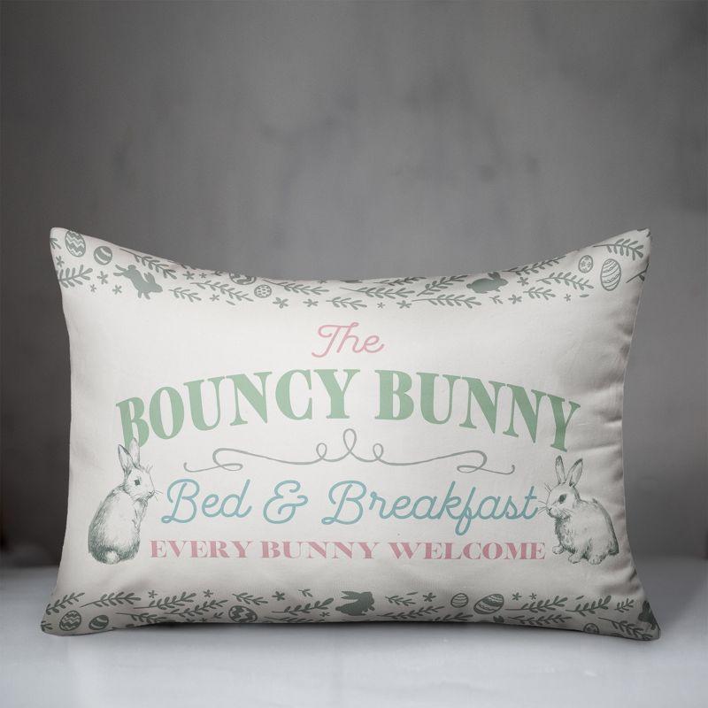 Creative Products The Bouncy Bunny Bed and Breakfast 20 x 14 Spun Poly Pillow