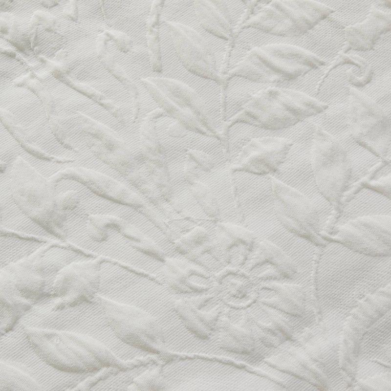 Rowland White Cotton Matelassé Full/Queen Bedspread Cover Set