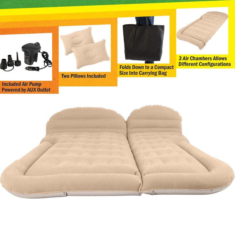 Inflatable Mattress Car Air Mattress for SUV or Tent with Pump, and Pillows