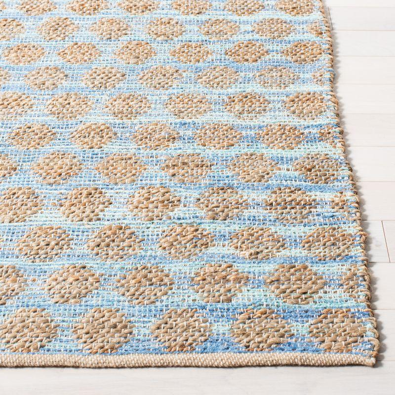 Cape Cod CAP820 Woven Indoor Runner Rug - Blue/Natural - 2'3"x8' - Safavieh