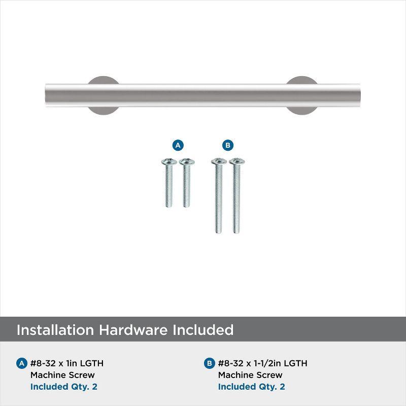 Amerock Radius 3-3/4 inch (96mm) Center-to-Center Polished Chrome Cabinet Pull