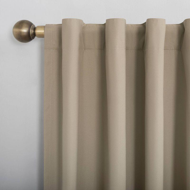 Sun Zero Blackout Cyrus Thermal Back Tab Curtain Panel