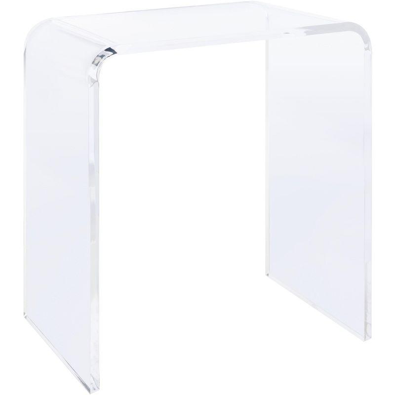 Pryor Acrylic Side Table - Clear - Safavieh.