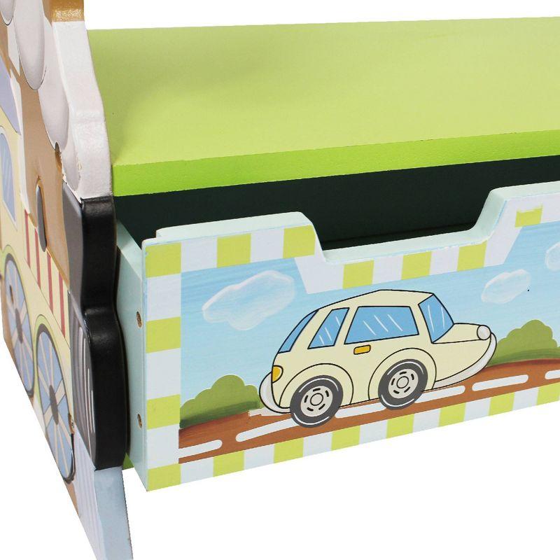 Teamson Kids Teamson Kids Transportation 3-Tier Bookshelf & Storage Drawer