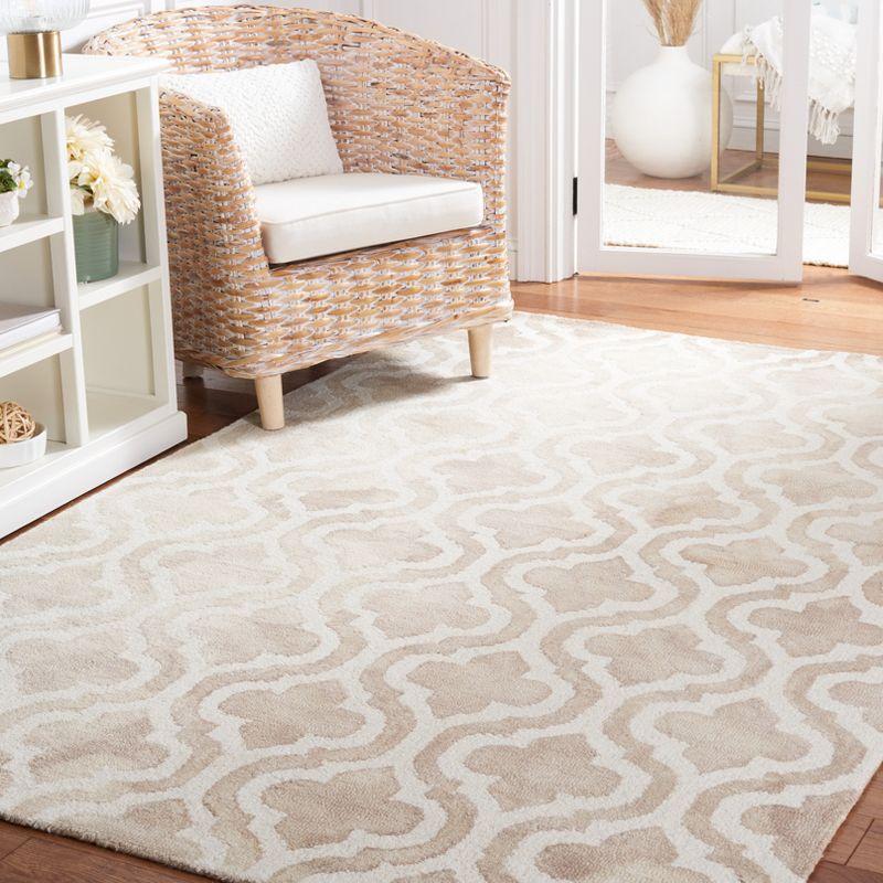 Ivory Elegance 8' x 10' Hand-Tufted Wool Area Rug