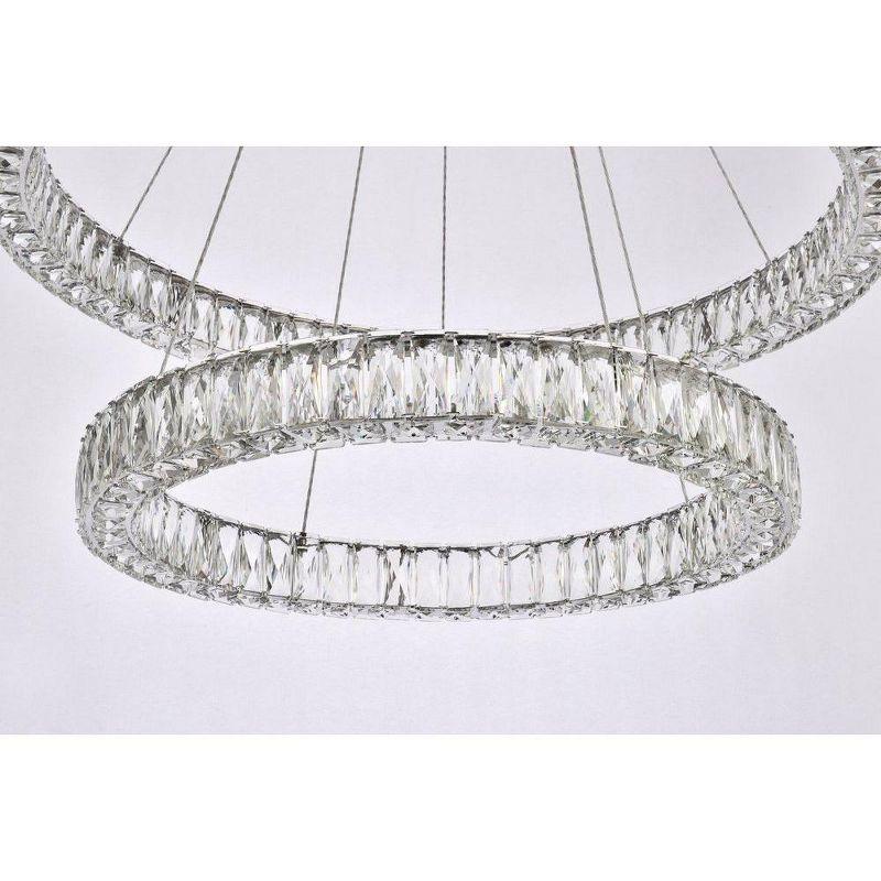 Elegant Lighting Monroe 2 - Light Chandelier in  Chrome