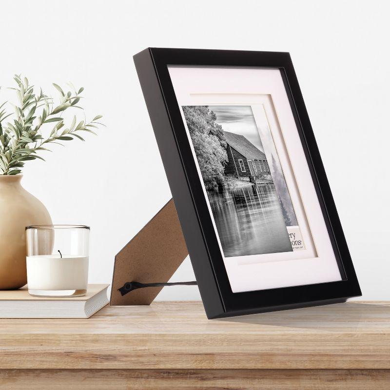 Gallery Solutions Gallery Solutions Wall Mount Or Tabletop Double Airfloat  Mat Picture Frame