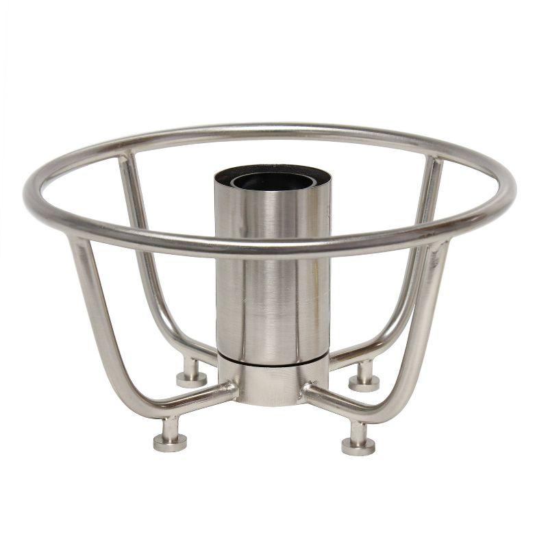 Old World Globe Glass Table Lamp Silver - Lalia Home: Brushed Nickel, No Assembly Required, UL Listed