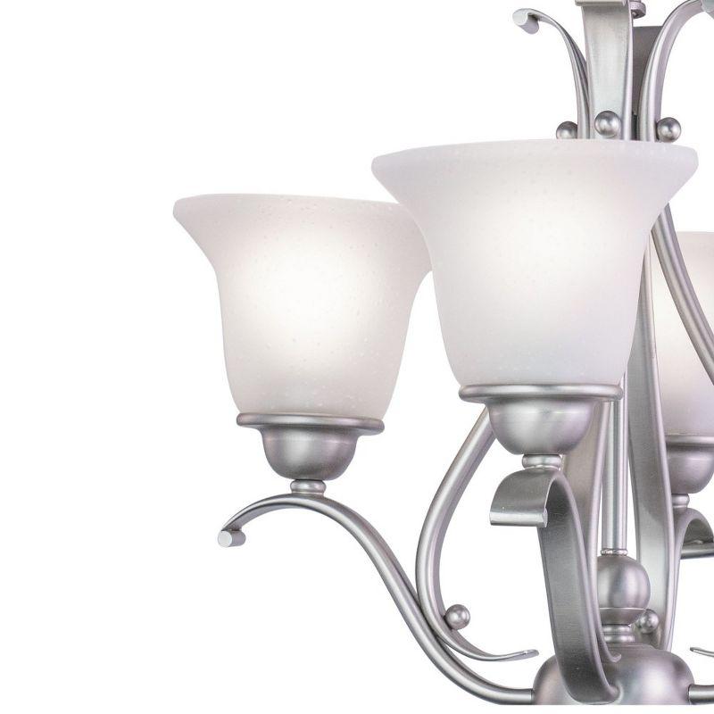 Vaxcel Monrovia 4 - Light Chandelier in  Brushed Nickel