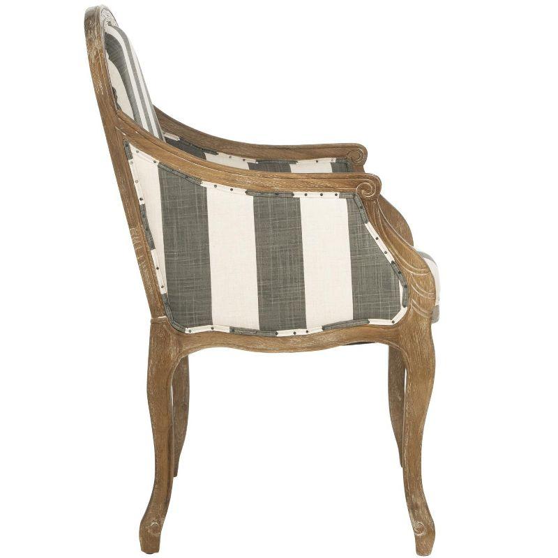 Esther Arm Chair - MCR4575B - Grey/White - Safavieh