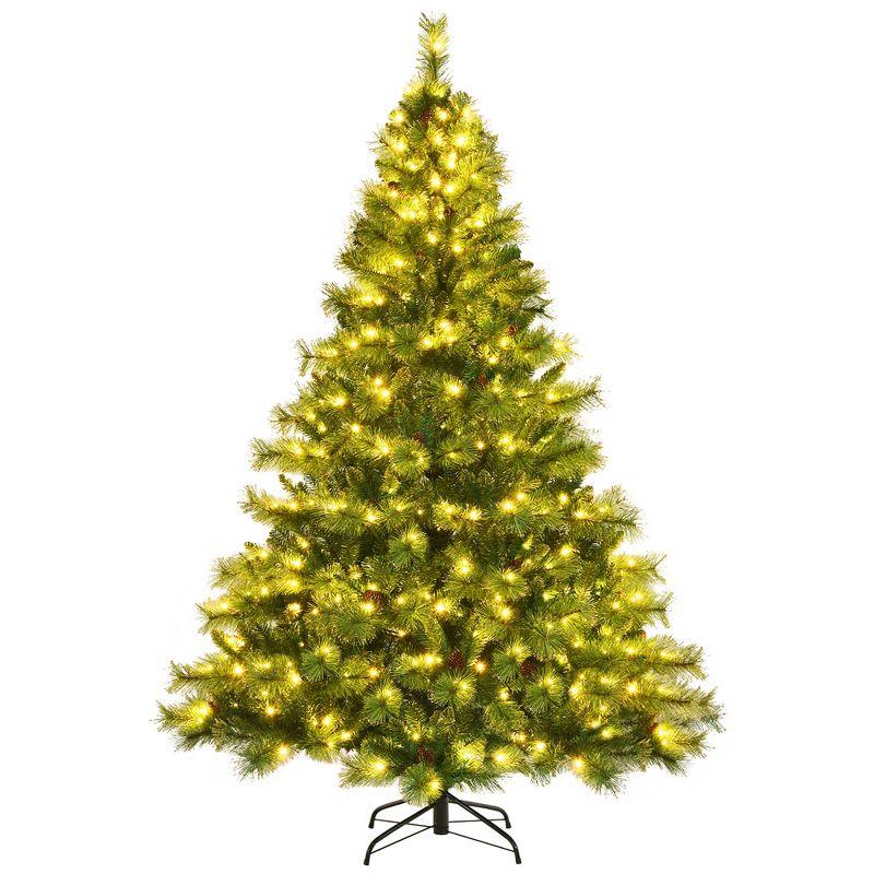 Enchanted Forest 7ft Pre-lit Green Christmas Tree with Warm White LED Lights