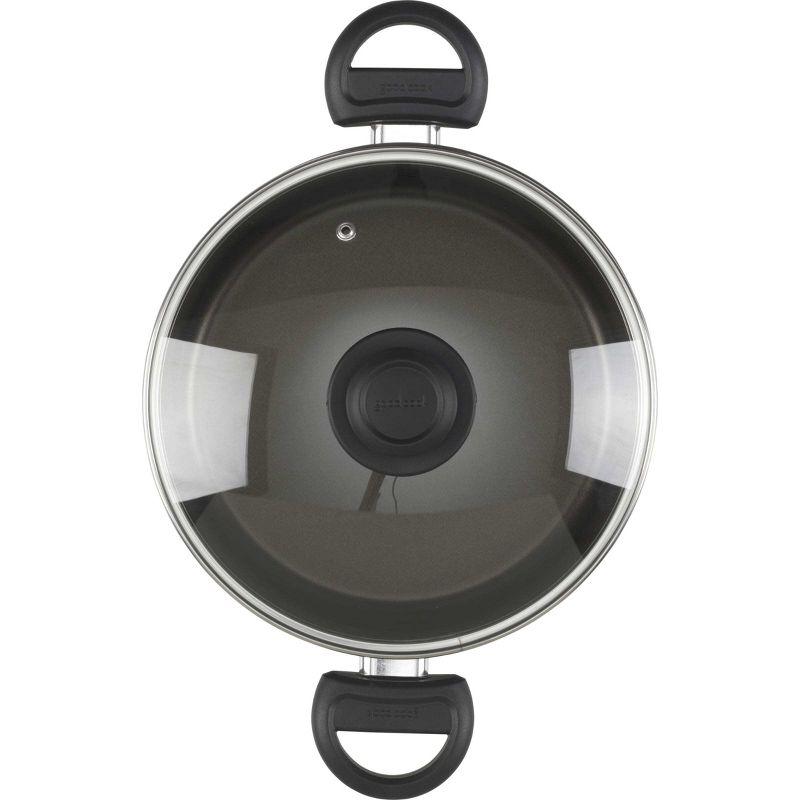GoodCook 4.7qt Everyday Dutch Oven with Lid: Nonstick Aluminum, Dishwasher-Safe, Gas & Electric Compatible, 14.5" Diameter
