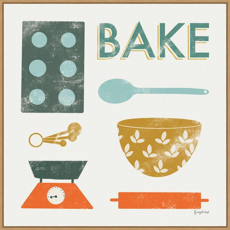 " Retro Kitchen II Bake " by Becky Thorns