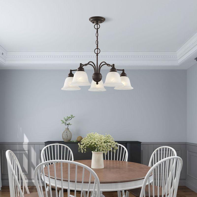 Livex Lighting Essex 5 - Light Chandelier in  Bronze