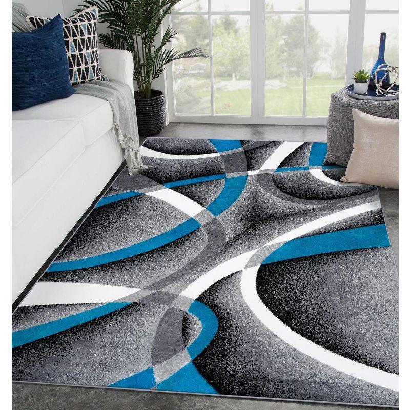 Luxe Weavers Modern Abstract Geometric Area Rug