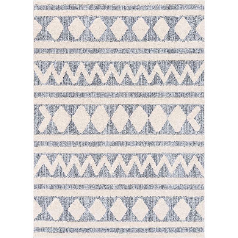 Marcone Moroccan Light Blue Area Rug