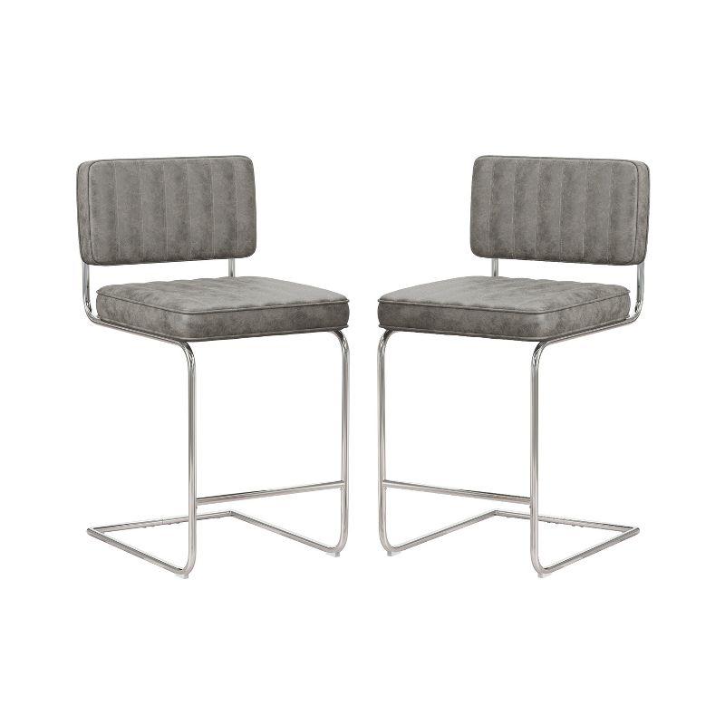 Set of 2 Breuer Metal Counter Height Stools - Hillsdale Furniture