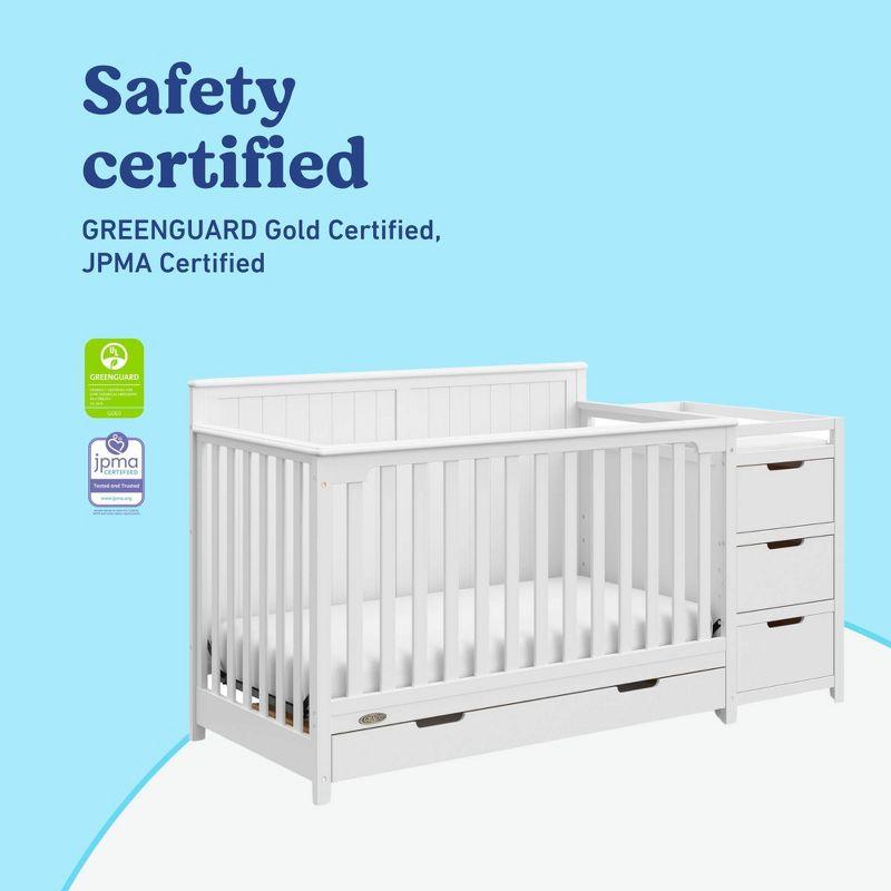 Graco Hadley 5-in-1 Convertible Crib and Changer with Storage