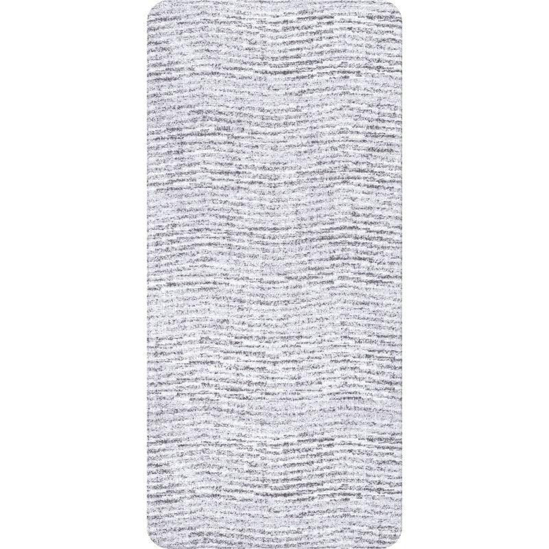 Gray Rectangular Non-Slip Synthetic Comfort Mat, 31" x 19"