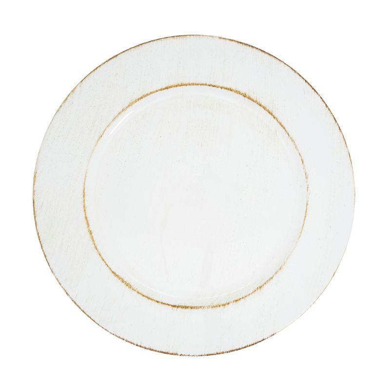 Saro Vintage-Inspired Distressed Charger Plate (Set of 4) (Set of 4)