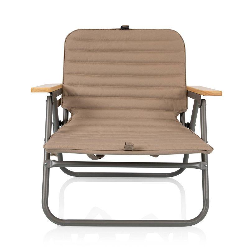 Descanso Foldable Brown Padded Beach Chair