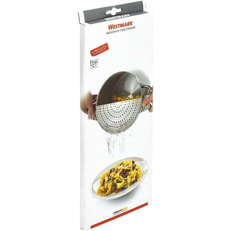 Westmark Stainless Steel Pan Pot Strainer - Efficient and Safe Straining for Pots Up to 10"