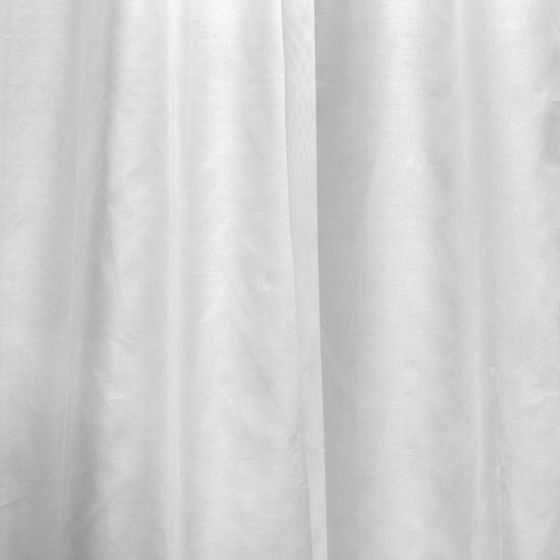 White Sheer Polyester Rod Pocket Window Panel