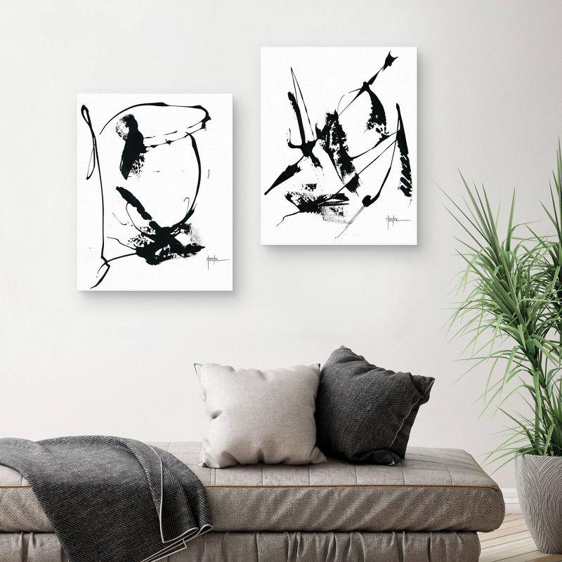 (Set of 2) 22" x 28" Memories 1 and 2 by Dan Houston Canvas Art Prints - Masterpiece Art Gallery: Vertical Abstract Wall Decor for Living Room