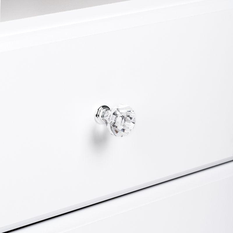 Astrid 6 Drawer Dresser White - Prepac: Laminated Wood Composite, Easy-Glide, Safety Stops