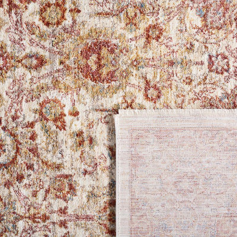 Valencia VAL570 Power Loomed Area Rug - Ivory/Rust - 4'x6'2" - Safavieh.