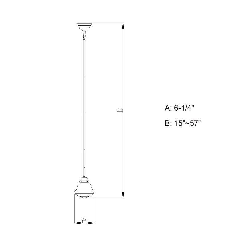 Vaxcel Huntley 1 - Light Pendant in  Satin Nickel