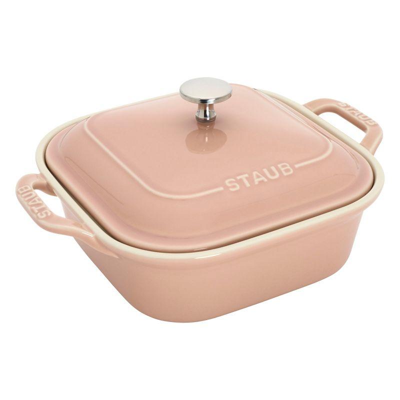 Staub Staub Ceramic 4-Pc Baking Pans Set, Casserole Dish With Lid, Brownie Pan,