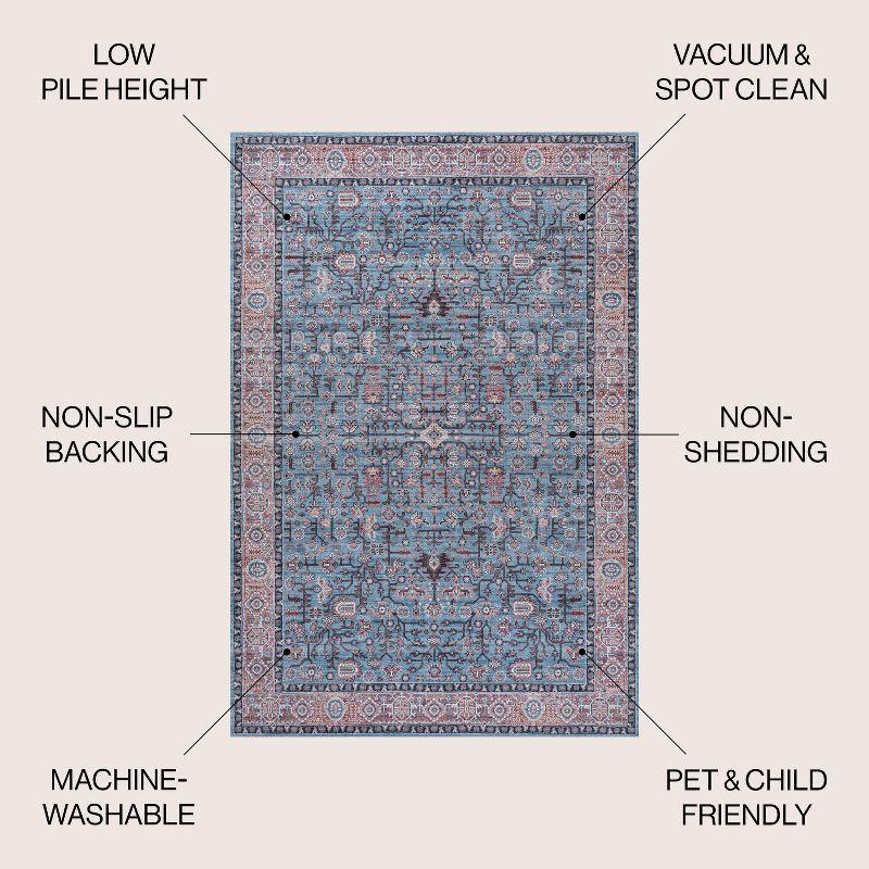 Kemer All-Over Persian Washable Area Rug - JONATHAN Y