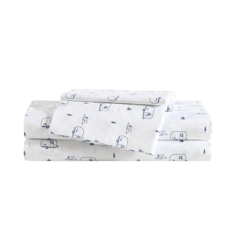 Eddie Bauer Travel Trailer Blue Full Sheet Set