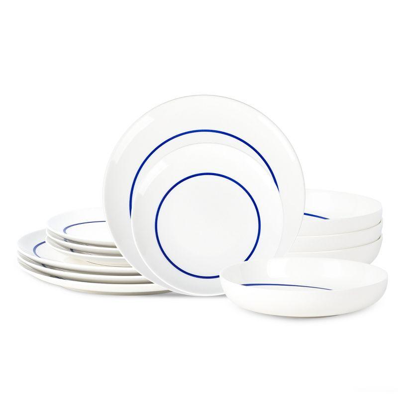 Stone Lain Luna 12-Piece Dinnerware Set Porcelain