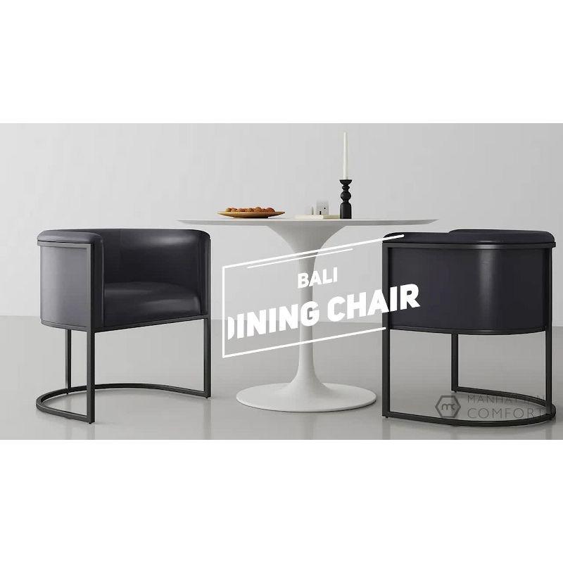Ceets Bali Saddle And Black Faux Leather Dining Chair (Set Of 2) (Set of 2)