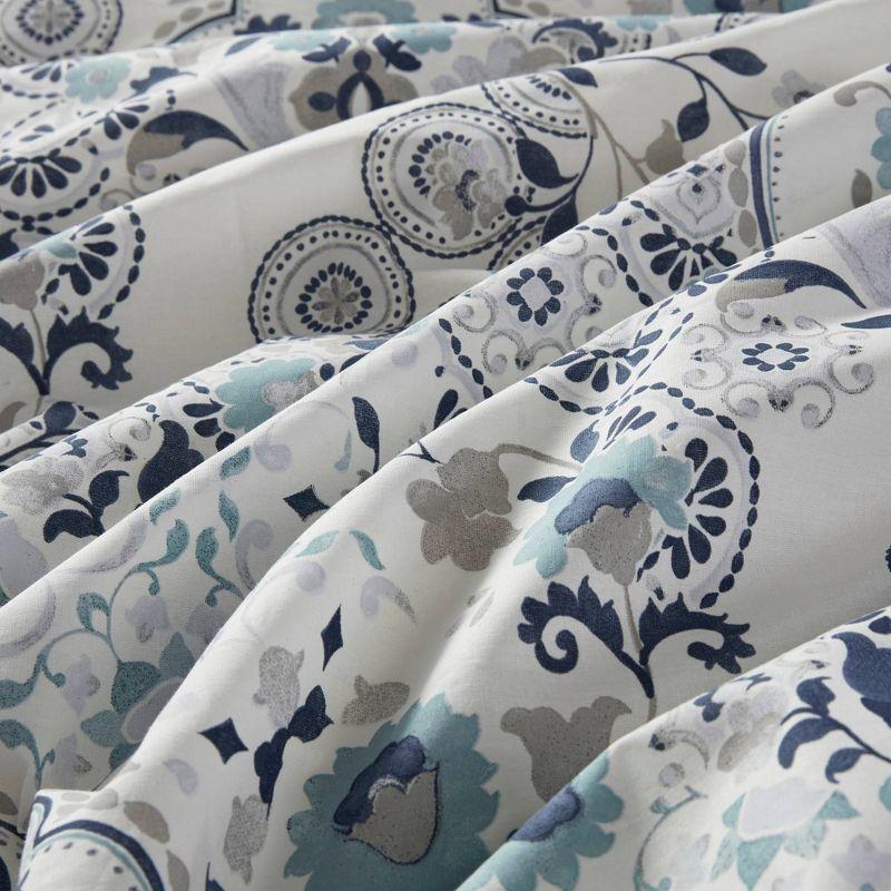 Brielle Cotton Floral Printed Duvet Cover Set