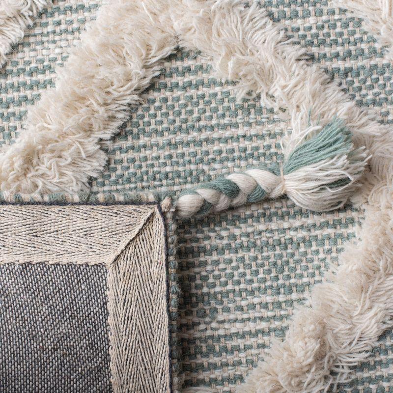 Kenya KNY331 Hand Tufted Area Rug - Aqua/Ivory - 8'x10' - Safavieh.