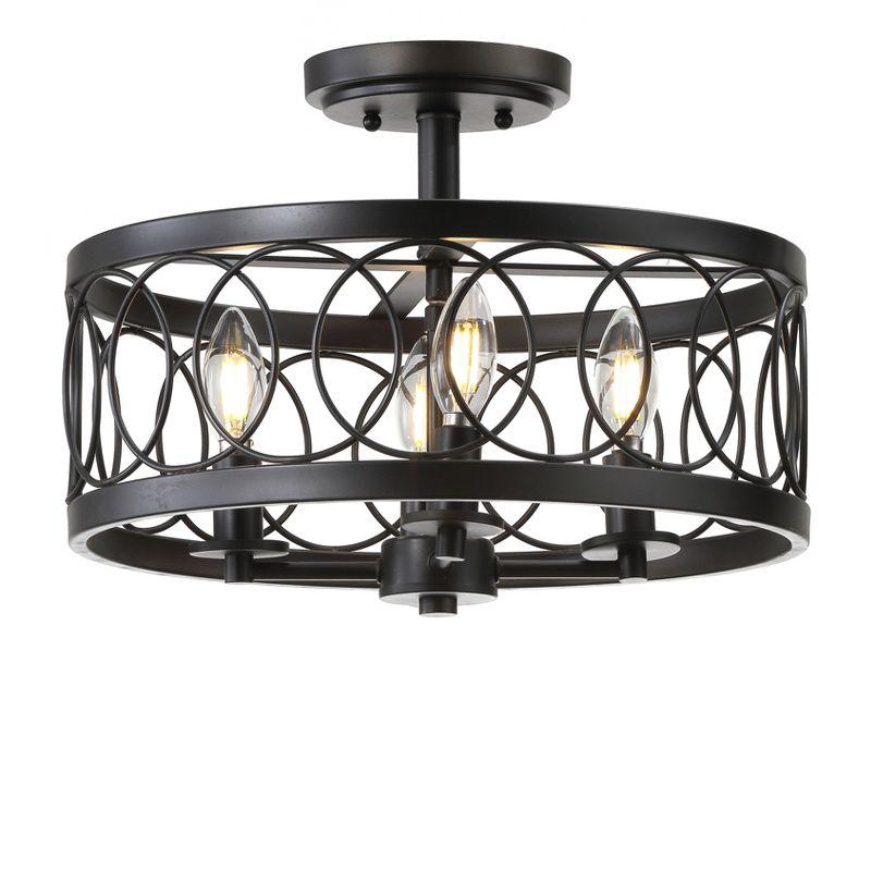 JONATHAN Y Sylvain Metal LED Semi-Flush Mount