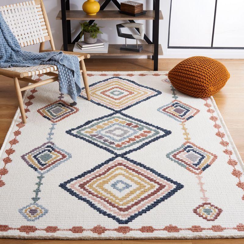 Hand-Knotted Ivory Marrakesh 9' x 12' Wool & Synthetic Rug