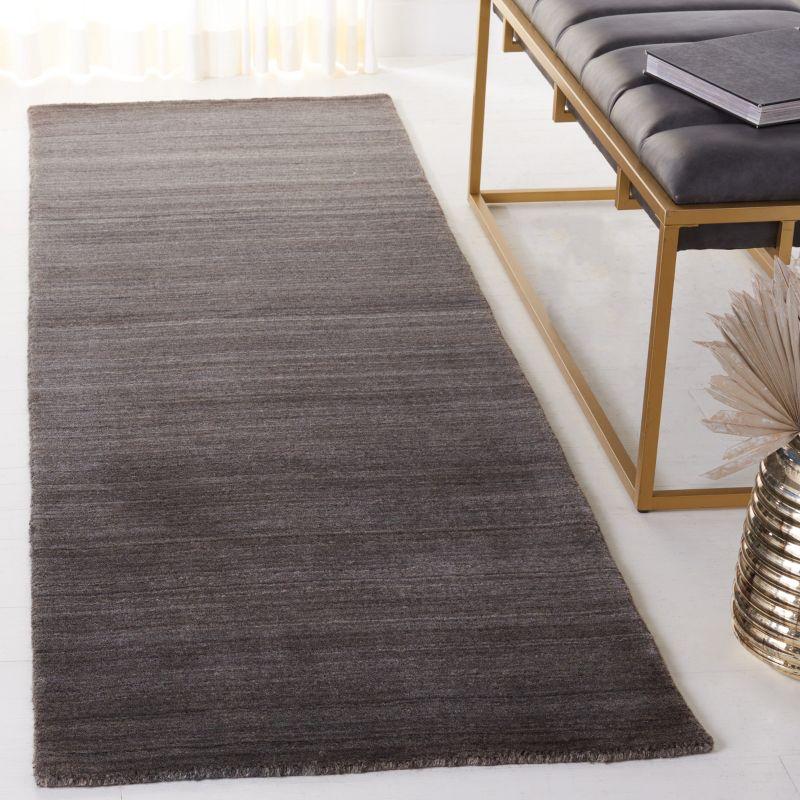 Himalaya HIM820 Handmade Runner Rug - 2'3"x6' - Charcoal - Safavieh