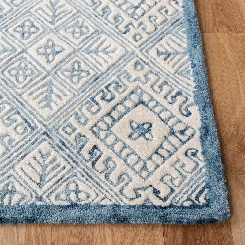 Glamour GLM660 Hand Tufted Area Rug - Blue/Ivory - 6'x6' - Safavieh.